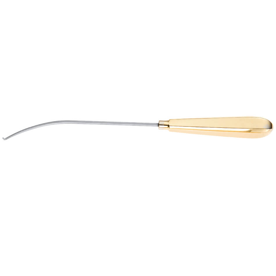 Endoplastic Nerve Hook, Ergonomic Handle, Provides Effective Nerve Retraction, Curved Left, 9 1/2" (24.1 Cm)